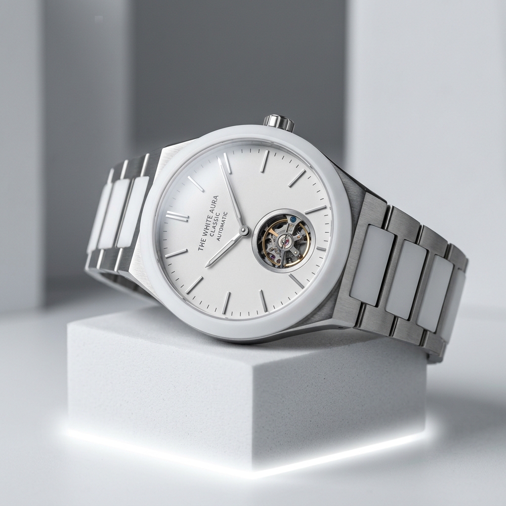 The White Aura Classic Automatic Watch